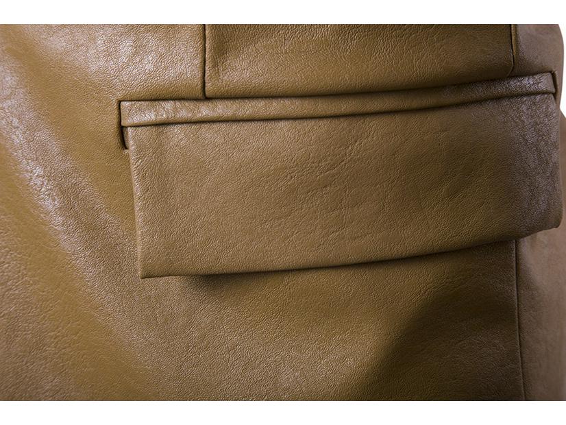 2019 Men's European & American Slim Fit PU Leather Suit X307