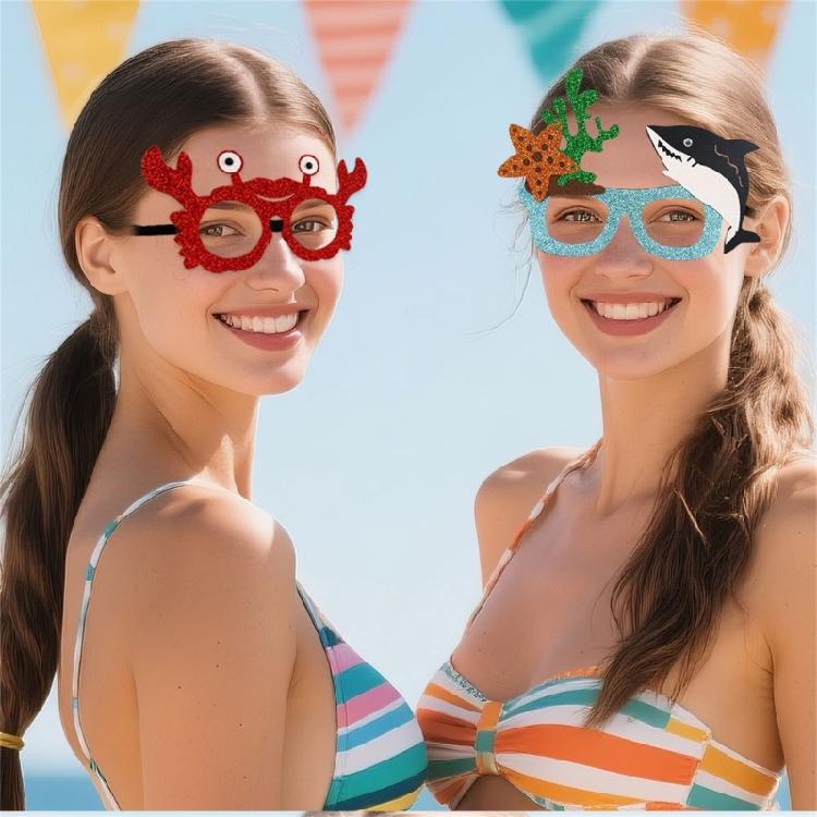 Sea Animal Glasses Frame Funny Ocean Animal Glasses Under The Ocean Themed Party Birthday Decorations Supplies Gifts
