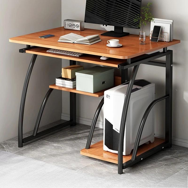 Birouri Metalice pentru Calculator pentru Cameră de Gaming Birou de Joc cu Poziție pentru Host Materiale Simple Solide Birou Multifuncțional pentru Lectură pentru Cameră