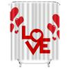 Love And Hearts Shower Curtain For Bathroom Decoration