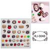 5D Cartoon Nagelsticker für Nagelkunst Geprägte Gravierte Nagelaufkleber Nagelzubehör Halloween Nageldekoration