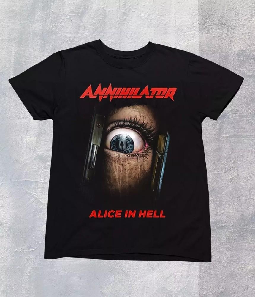 Vtg Annihilator Band NEVER NEVERLAND Black Shirt S to 5XL LL1044 Unisex T-Shirt