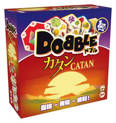 HobbyJAPAN Dobble: Catan Edycja Japońska (2-6 graczy, 15 minut, wiek 8+) Gra planszowa