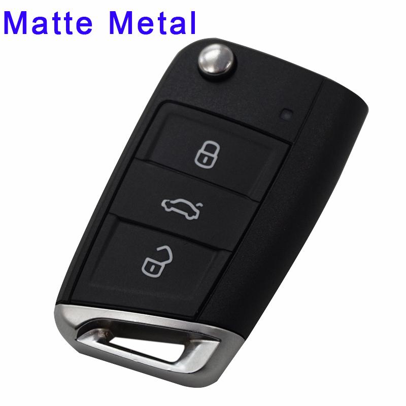 Cocolockey 3 Tasten Klappschlüssel Gehäuse Für Skoda Octavia A7 Für Vw Golf 7 Mk7 Für Seat Leon Passat Beetle Polo Bora