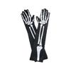 Prom Cosplay Accessories Women Men Gloves Halloween Party White Skeleton Gloves Ghost Bone Mittens