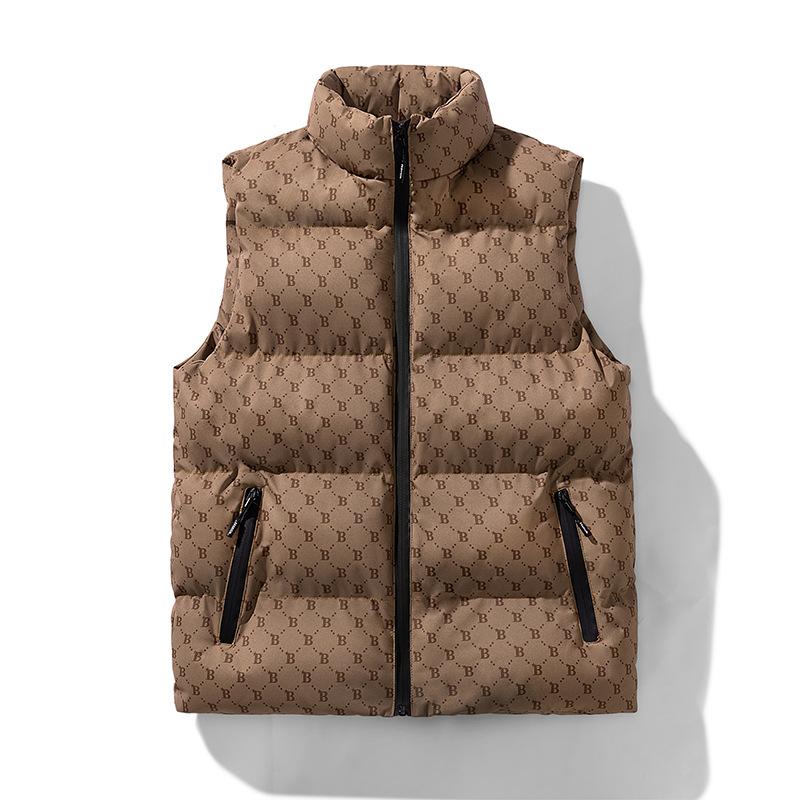 Cotton-padded Vest Men's Autumn and Winter New Trend B Vest Sleeveless Jacket Youth