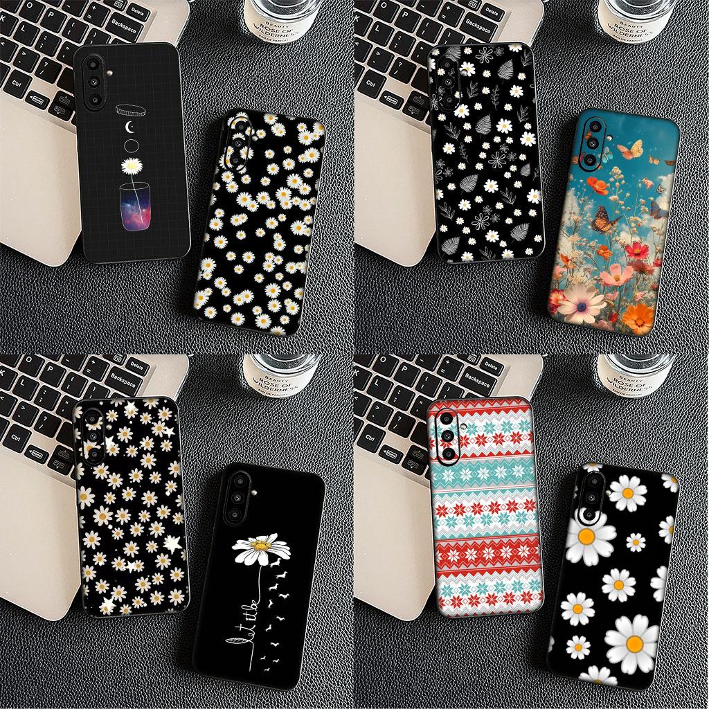 Phone Cover Fresh Little Daisy Flower Sunflower for OPPO A18 A80 A40 A60 A38 A79 A15 A16 A17 A12 A78 A57 A53 A40M Soft Case