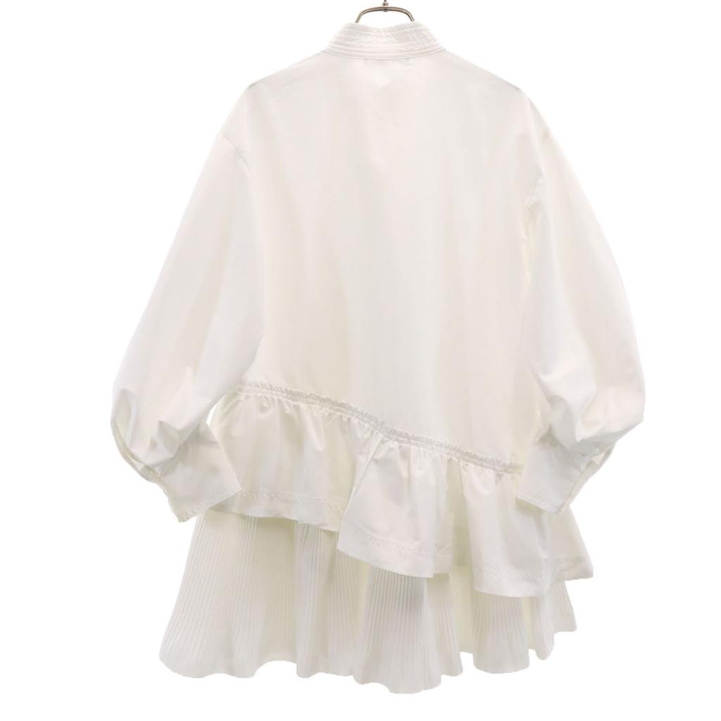 SNIDEL Long sleeve Frill mini dress white Women Used