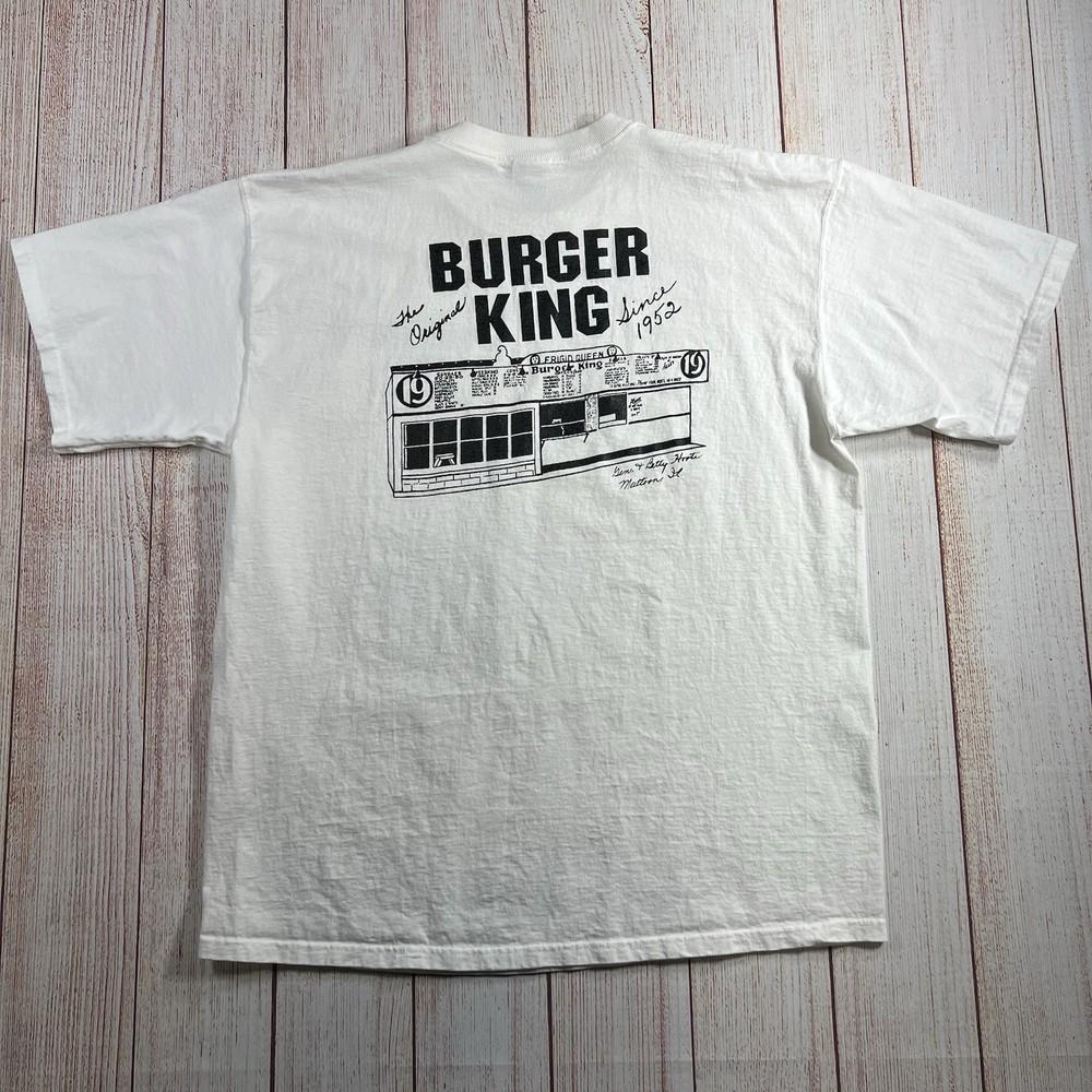 Vintage 90s Y2K The Original Burger King T-Shirt Adult XL White Unisex T-Shirt XXXXL