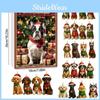 Cuter Christmas Dog Countdown Calendar Blind Box Tree Acrylic Gifts Pendant