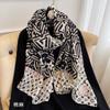 Luxury Brand Autumn and Winter Women New Style Fashion Color Matching Print Silk Scarf Lady Popular Headcloth Beach Shawl