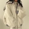 Women's Korean Velvet Lamb Wool Hooded Winter Jacket