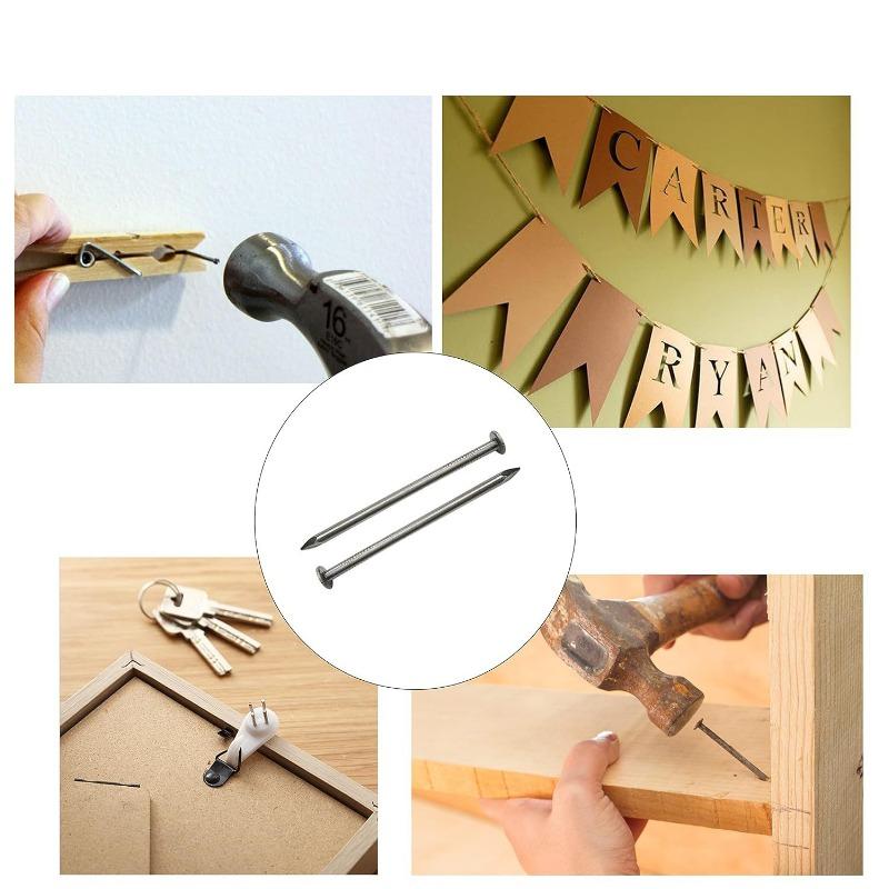 350PCS hanging nail combination hardware nail with tool set box wall nail multi-specification wooden board nail picture frame nail