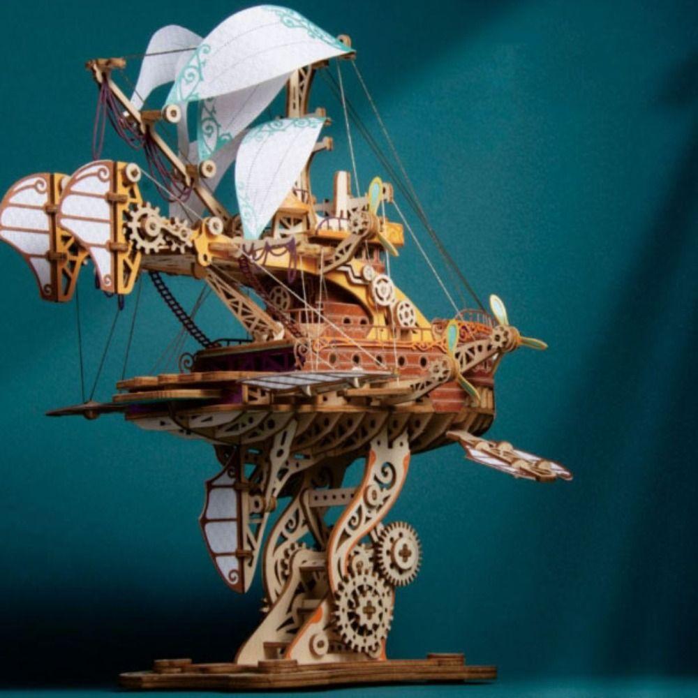 Miniature Model Fantastic Spaceship Model Ship Building Block Kits  Desktop Decoration