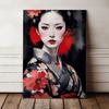 Canvas Painting Japanese Portrait