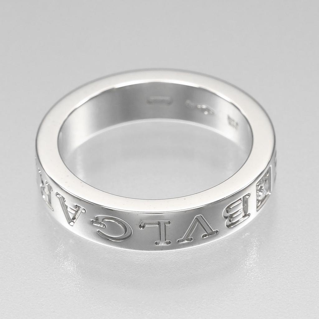 BVLGARI B.ZERO1 Essential Ring Be zero one K18 white gold/diamond #4.7(US Size) 6.3g Women Used