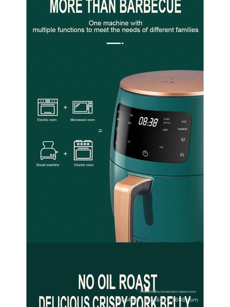 Friteuză electrică cu aer multifuncțională 6L cu ecran tactil inteligent