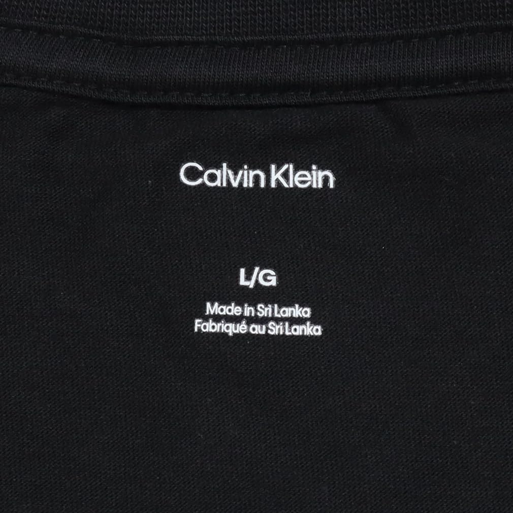 Size Ck073 [Calvin Klein] Men's Short-Sleeve T-Shirt, L, Black, [Item]
