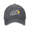 Berretto da Baseball Tour De France Classico Usurato Lavato Snapback per Unisex Donna Lavabile Regolabile Trucker Cappelli da Papà
