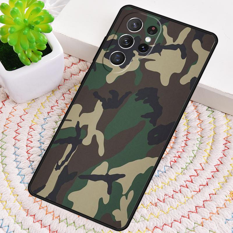 Camo Camouflage Fashion Phone Case for Samsung Galaxy note 10 pro S26 Ultra S23 S24 FE S25 S21 S22 PLUS shockproof Cove