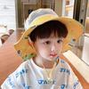 Children'S Large Brim Sun Protection Summer Thin Mesh Breathable Fisherman Hat Kindergarten Hat Girl Baby Sun Hat