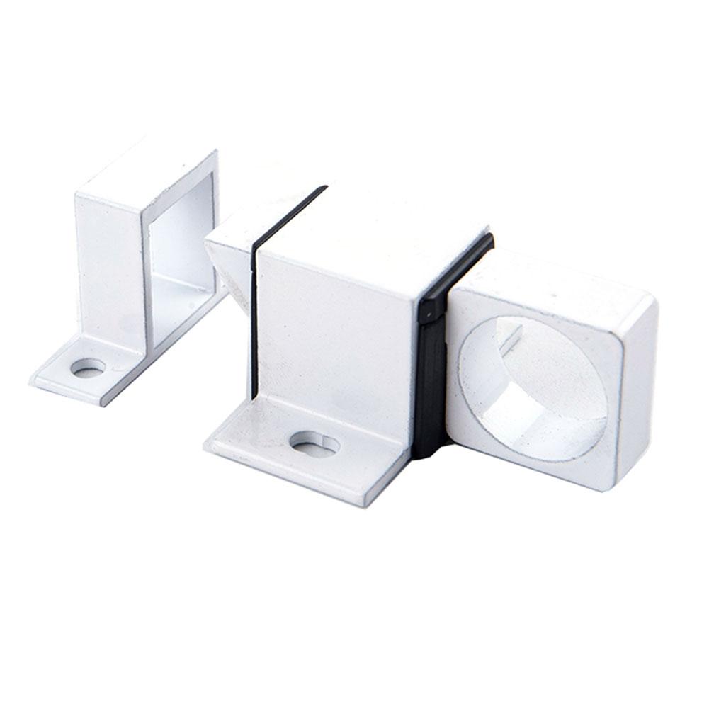 Door Bolt Latch Automatic Door Spring Bounce Lock Window Gate Security Pull Ring Aluminum Alloy Anti-Theft Self Closing Latch
