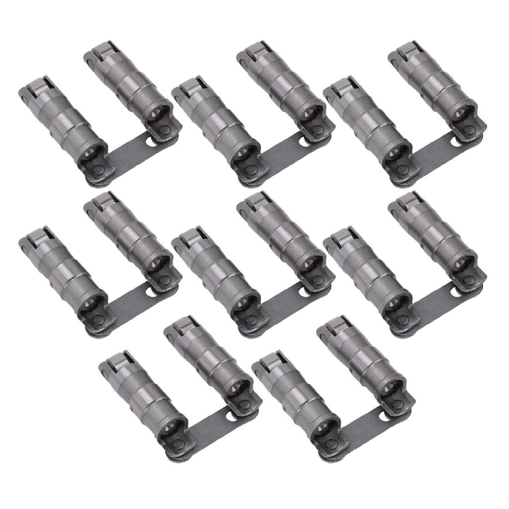8PCS Hydraulic Roller Lifter Set Alloy Steel Roller Lifters with Link Bar Replacement for SBC 350 265 400 V8