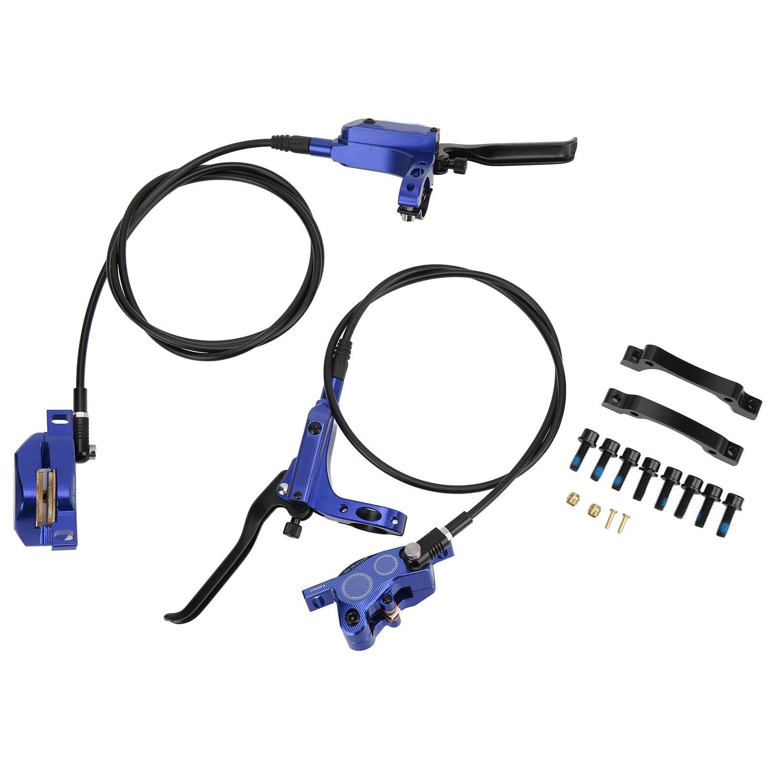 

Велосипед ZTTO MTB 4-поршневой передний задний гидравлический дисковый тормоз горный велосипед с ЧПУ двусторонний масляный тормозBlue