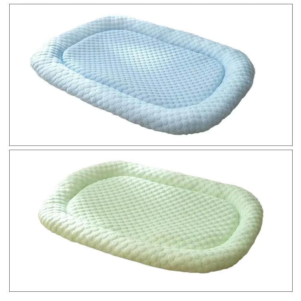 1PCS Summer Dog Bed Cat Cushion Puppy Sleep Nest for Small Medium Large Dog Cat Ice Silk Cool Mat Pet Kennel Cooling Bed