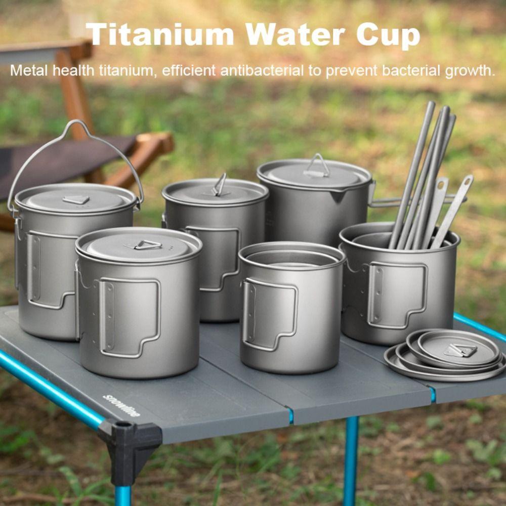 300ML/450ML/750ML Beer Cup Titanium Camping Picnic Mug Lightweight Outdoor Water Cup  Camping