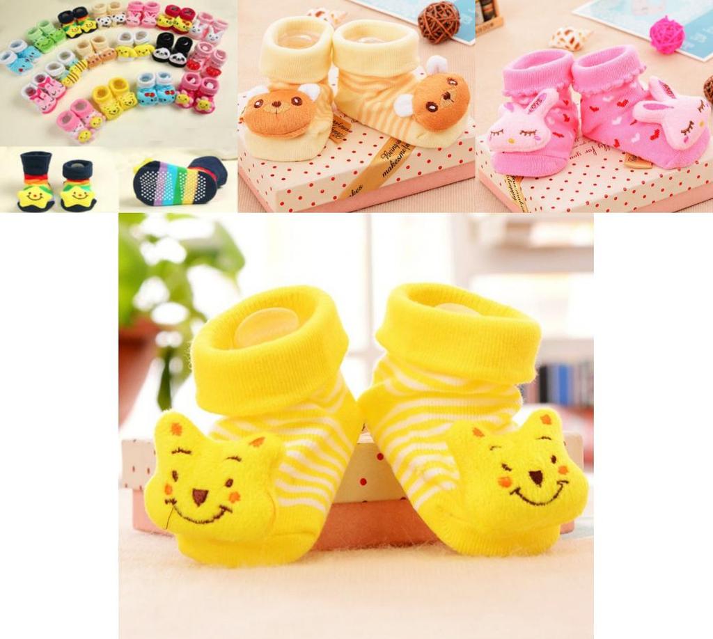 Lindo Calcetines Unisex Bebé Niños Antideslizante Zapatos Deslizador Meses 012