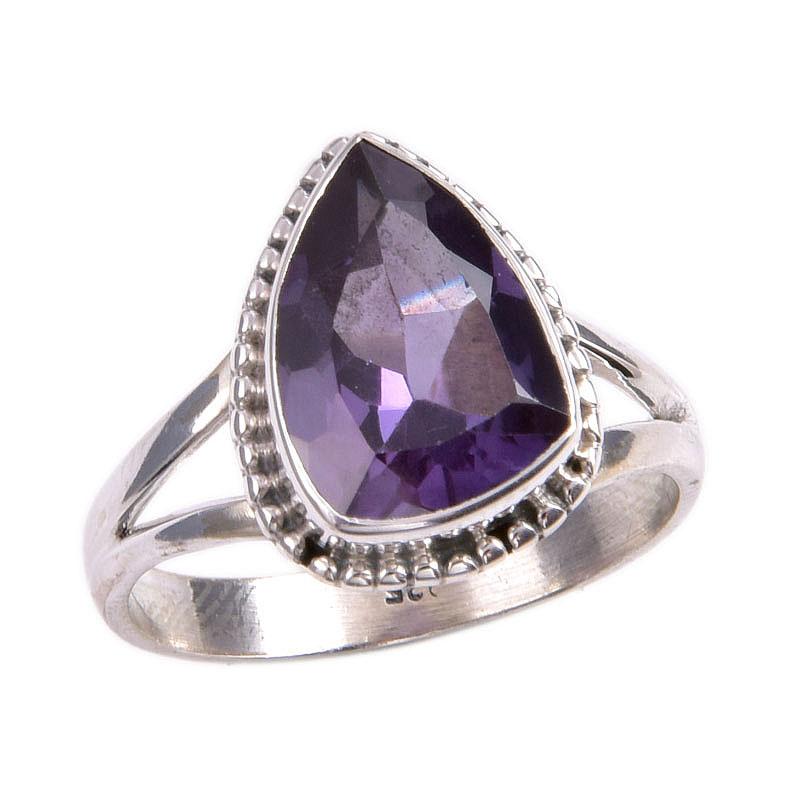 Natural Alexandrite Gemstone 925 Solid Sterling Silver Jewelry Ring S.7.5 E2s33