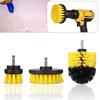 3Pcs/Set Drill Brush Heads Glass Floor Carpet Tile Cleaning Polish Scrubbers
