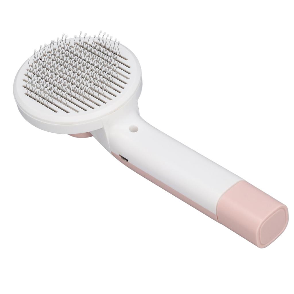 Pet Slicker Brush 2 in 1 Detangling Self Cleaning Floating Hair Removal Pet Grooming Comb with Nail Grinder for Cat