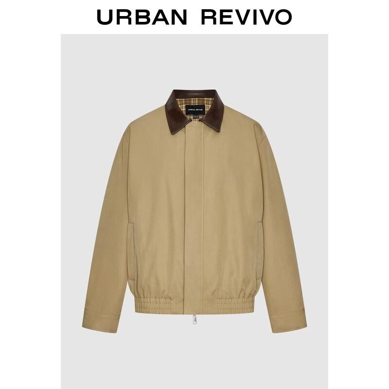 UR Men s Retro Color Block Lapel Jacket S