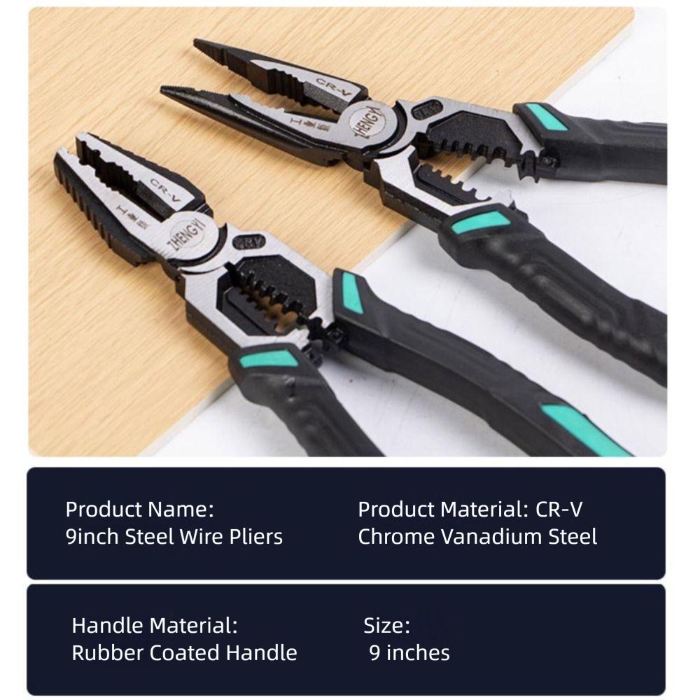 Useful Metal Hammerhead Pliers CR-V Universal Diagonal Pliers With Hammerhead multifunctional Wire Cutting Hardware Tools