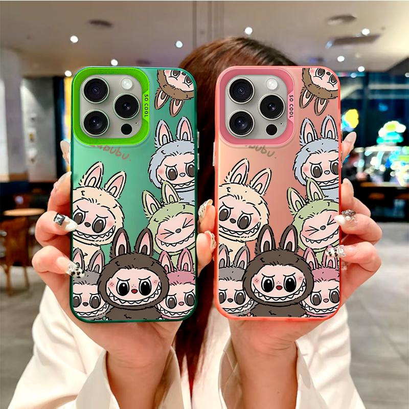 Labubus fargerike, bedårende klan»-deksel til iPhone 7 X 11 12 13 14 15 16-serien, til Samsung Galaxy-serien A12 A23 A54 S21 S22 S23 S24 S25...