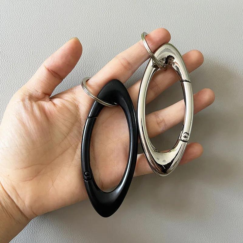 Zinc Alloy Bag Charm Trinkets Keychain Cross Carabiner Keychain Camping Hiking Outdoor Climber Waist Pendant Accessories Gift