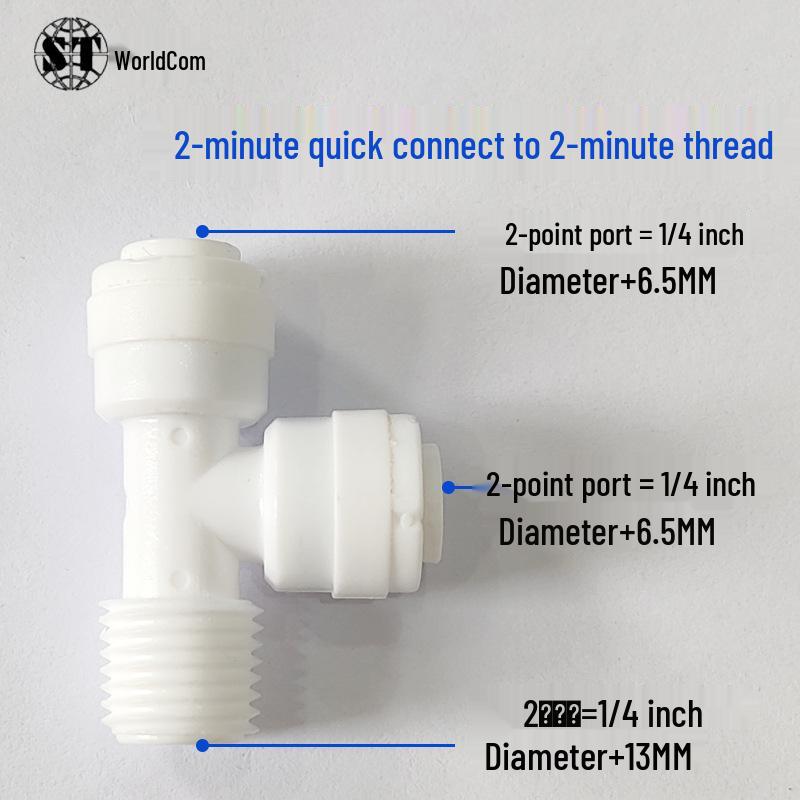 Three-Way Cardless Quick Connector RO Water Purifier for Household Use with 2, 3, and 4-Point PE Pipe Fittings