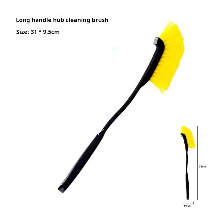 

Щетка для чистки автомобильных шин и дисков, щетки для мытья, набор полотенец для мытья, универсальные принадлежности для чистки колес и шин жёлтый