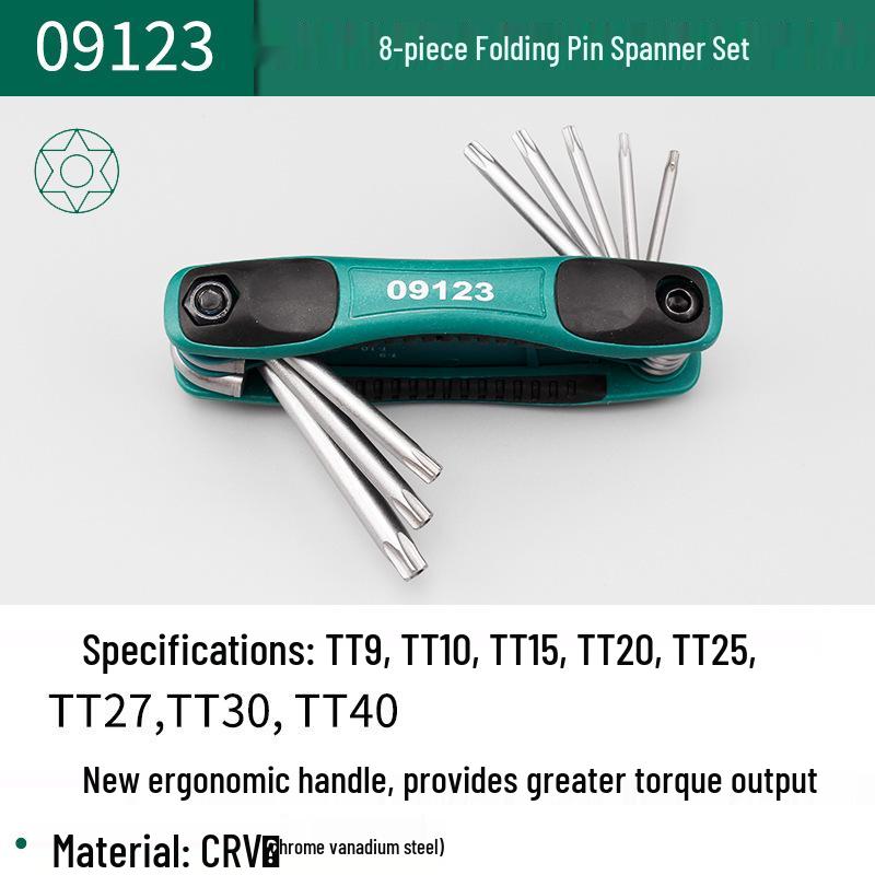 SAST Folding Hex Key Set, 8-Piece Metric & Imperial