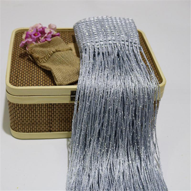 Glitter Door String Curtain Silver Ribbon Shiny Tassel Flash Line Curtain Valance for Window Room Home Decoration
