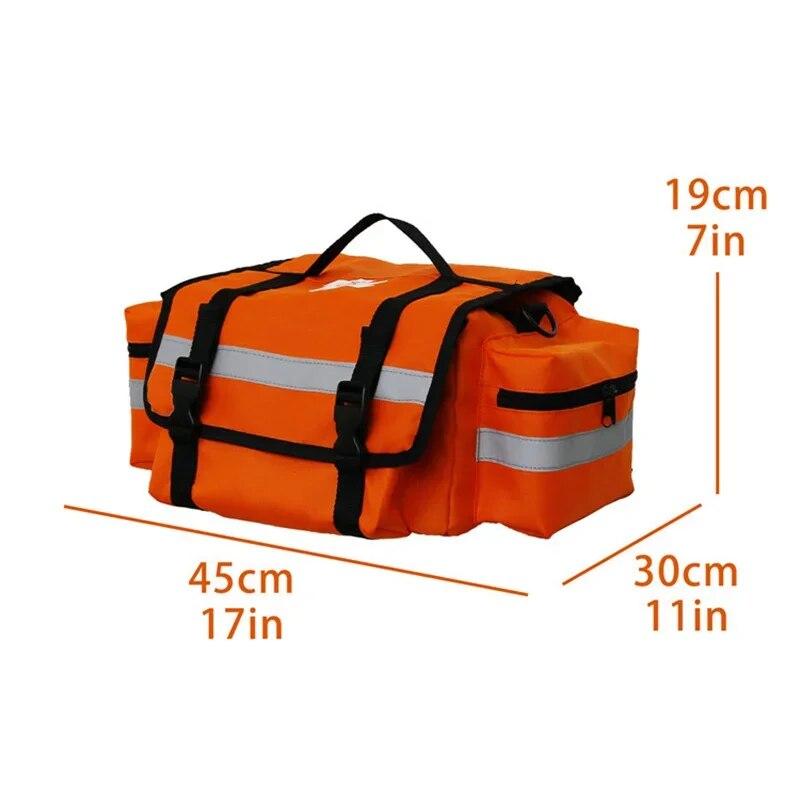 First Aid Medical Bag Outdoor Emergency Rescue Large Sorted Storage Bag Multi-pocket Waist Bag Camping Survival Trauma Backpack