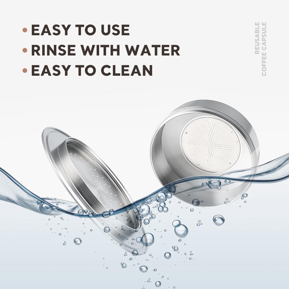 Reusable Coffee Capsule for Senseo HD7801 Coffee Maker Crema Refillable Filter Pod Stainless Steel Coffee Accessories