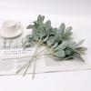 1/5pcs Simulated Plants Velvet Rabbit Ear Leaves Diy Home Festival Outdoor Garden Decor Accessory Wedding Wall Christmas Wreath