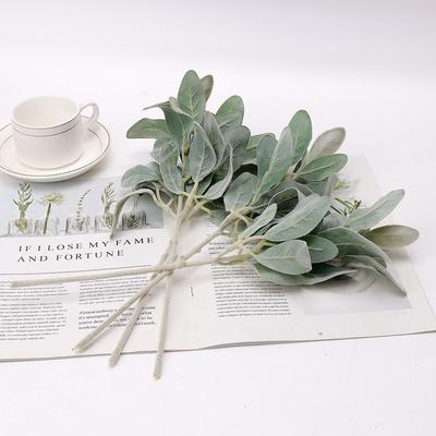 1/5 Stück Simulierte Pflanzen Samt Kaninchenohr Blätter DIY Zuhause Festival Outdoor Gartendeko Zubehör Hochzeitswand Weihnachtskranz