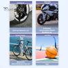 Tire Inflator Portable Air Compressor 150PSI 4000mAh Battery Smart One-Click Pump for Car Motorcycle Bicycle Pressure Gauge LED Light Fast Inflation