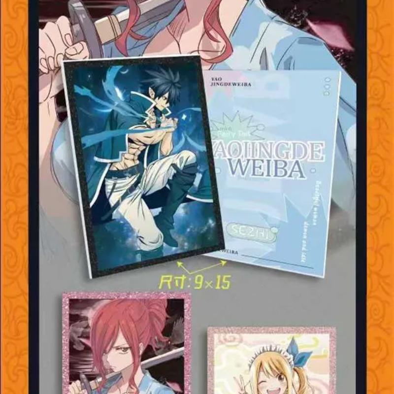 HUIKA Fairy Tail Collection Cards Anime Natsu Erza Scarlet Flash SSP EX Cards Kids Doujin Toys and Hobbies Gifts