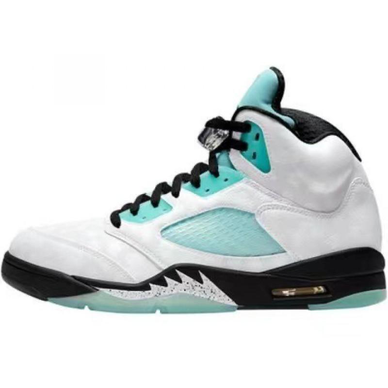 Men Women Basketball Shoes AJ5 Style Mid Top Sneakers With Air Cushion Rubber Sole Running Court Outdoor