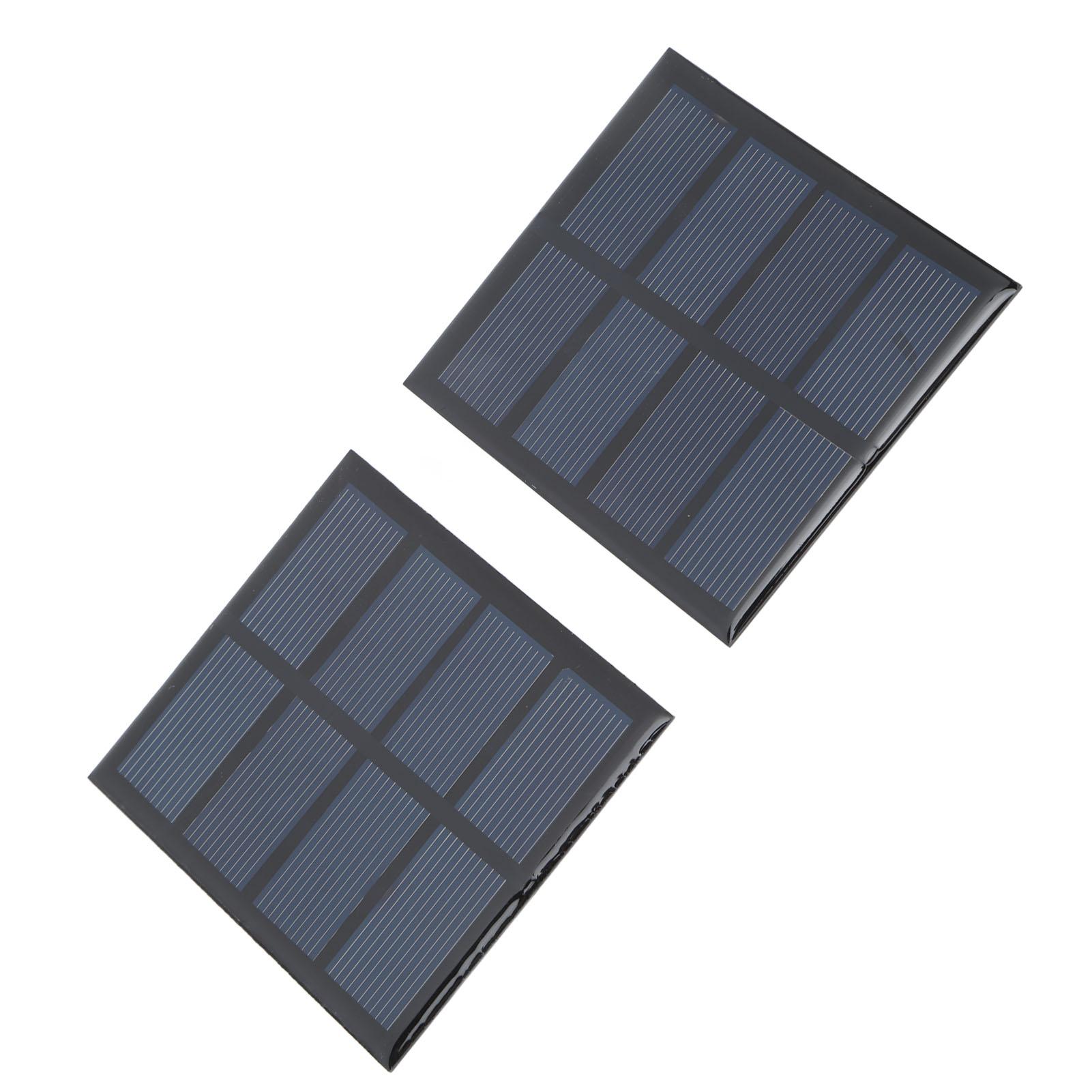

2pcs 0.9W 2V Solar Panel Professional High Efficiency Polysilicon Solar Panel for Emergency Lights